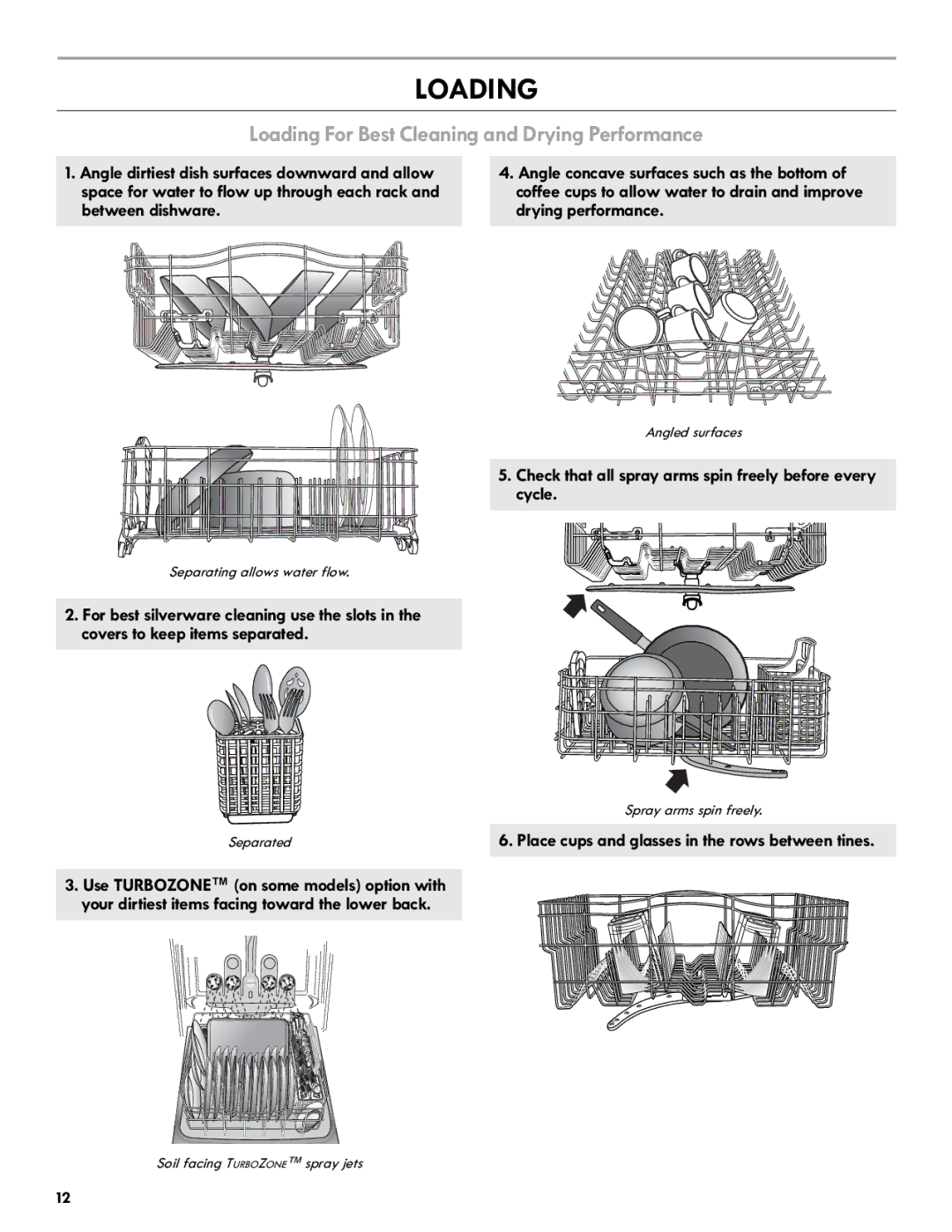 Kenmore 665.1301 manual Loading For Best Cleaning and Drying Performance 