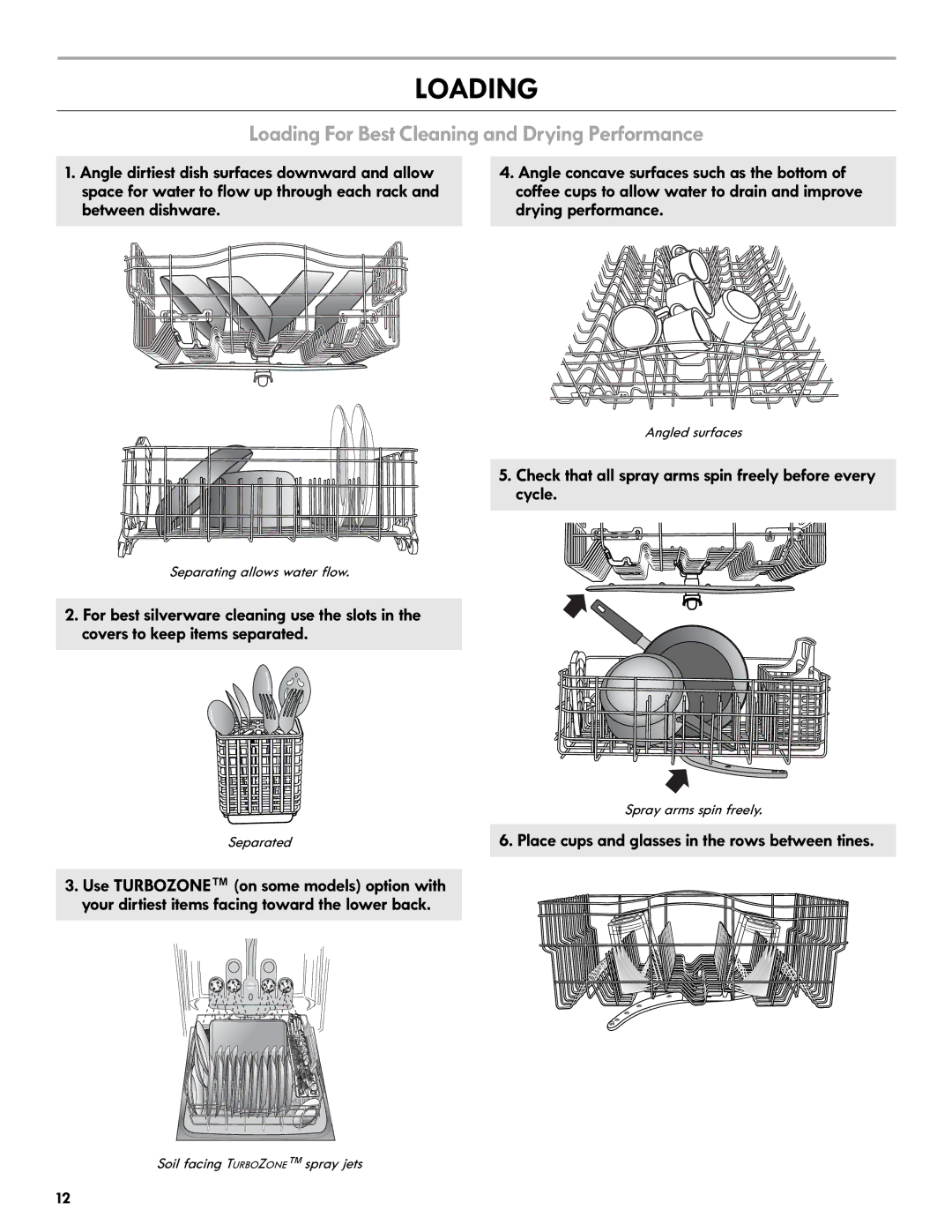 Kenmore 665.1327 manual Loading For Best Cleaning and Drying Performance 