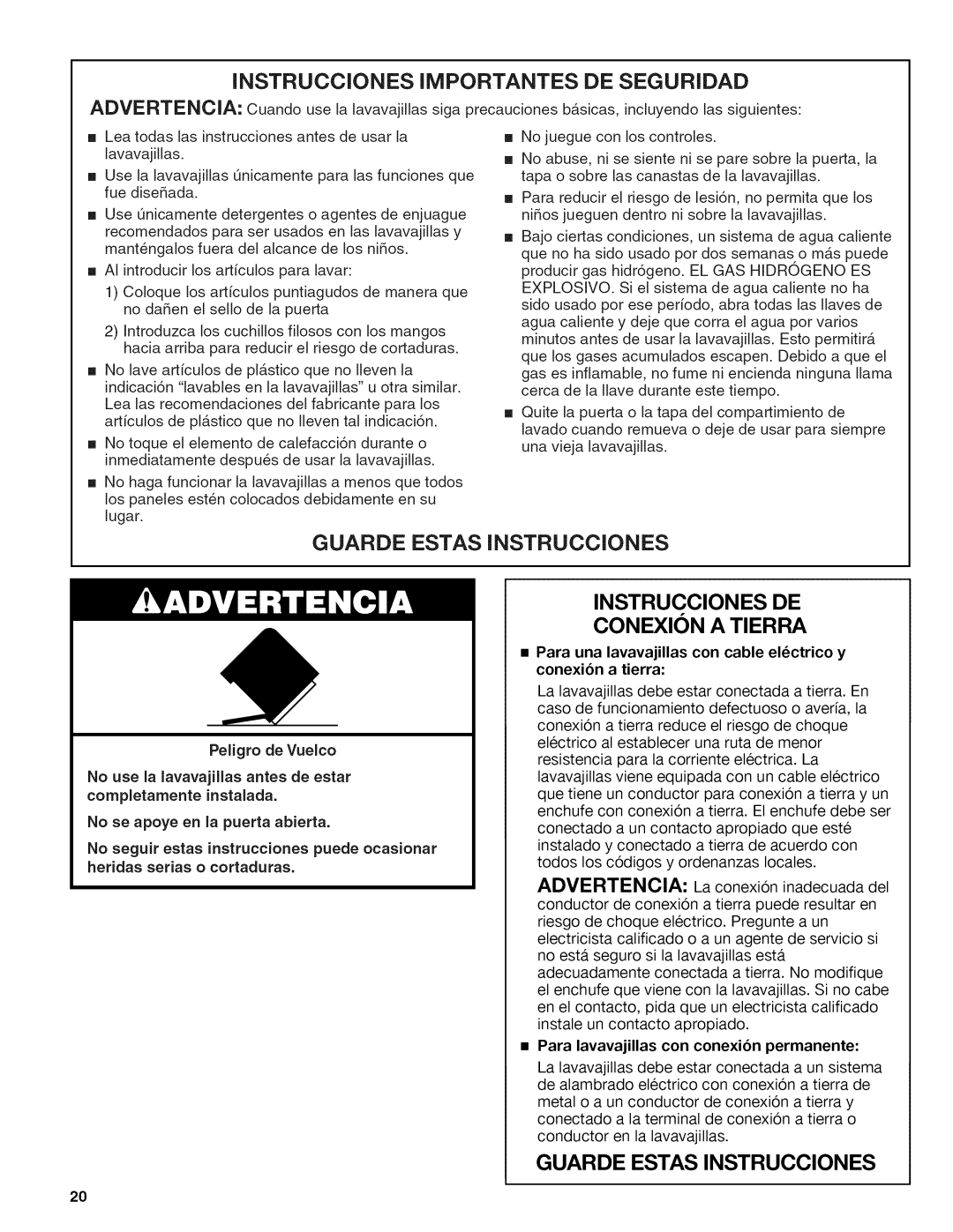 Kenmore 665.1389 manual Instrucciones Mportantes DE Seguridad 