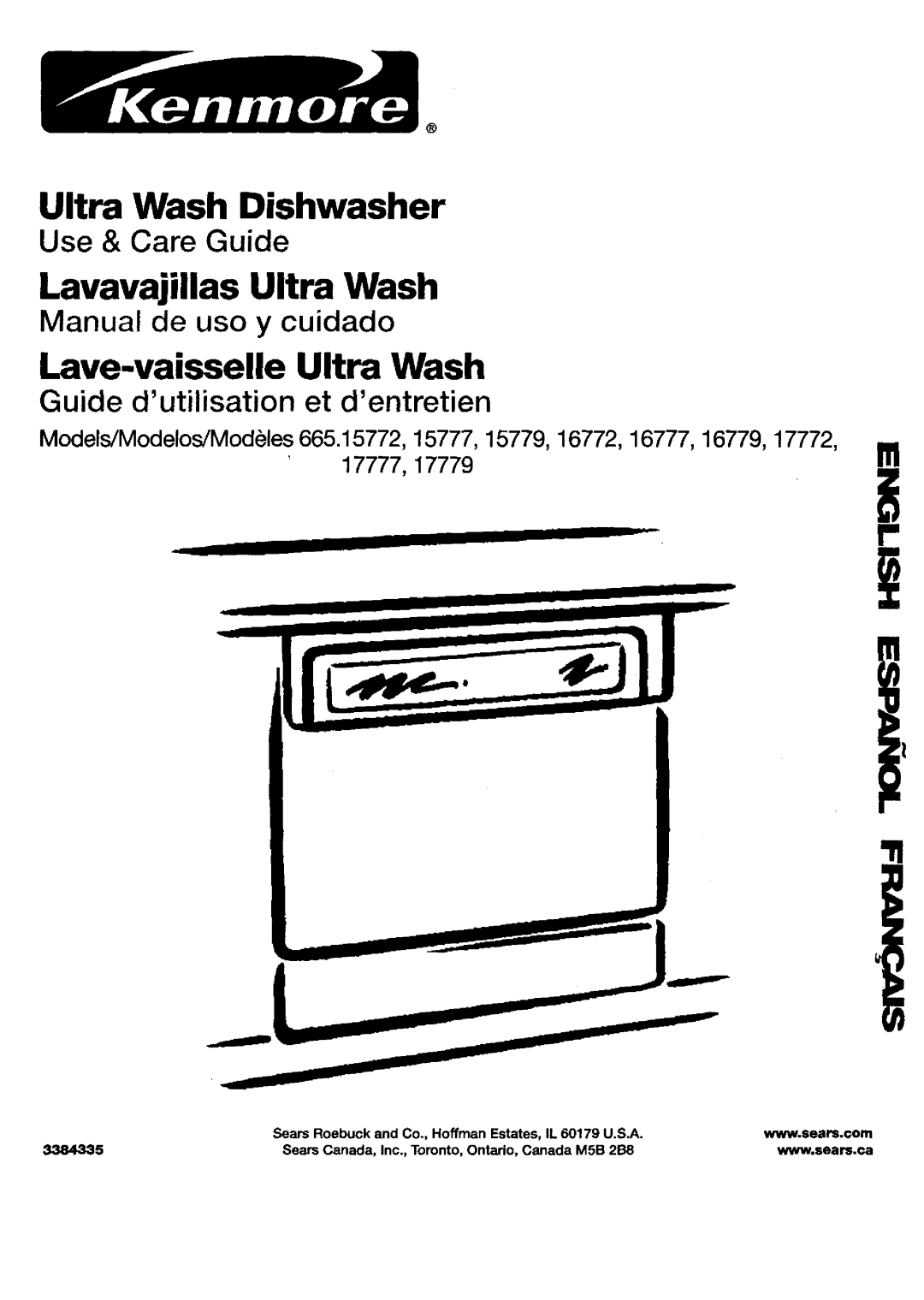 Kenmore 790.16772, 665.15772, 790.15777, 790.17772 manual Lave-vaisselle Ultra Wash, Guide dutilisation et dentretien 