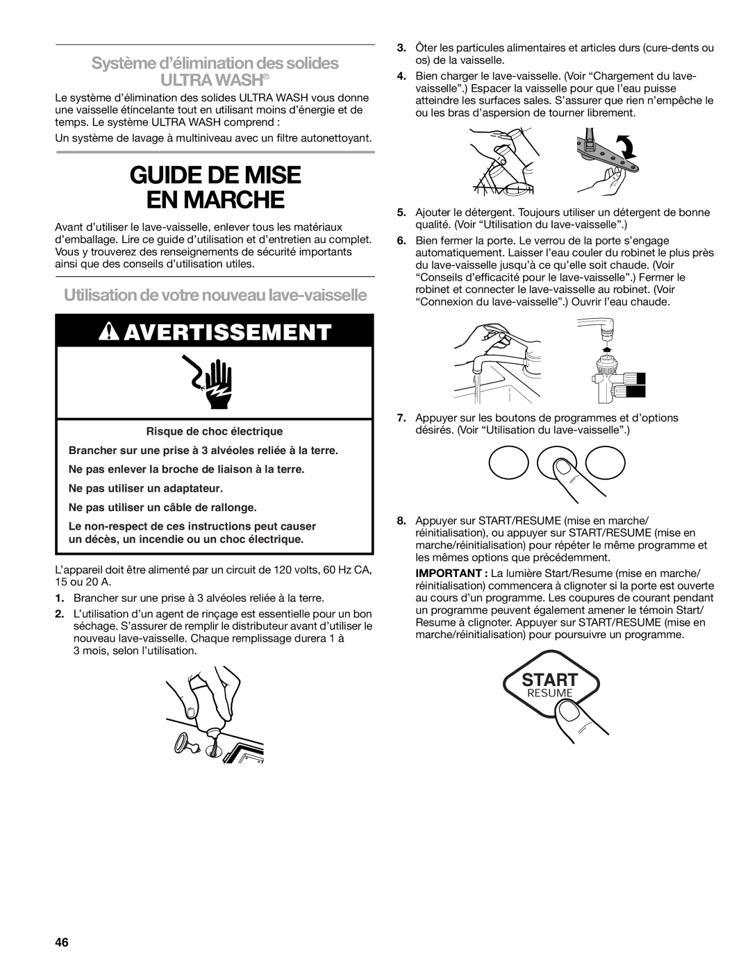 Kenmore 665.1776 Guide DE Mise EN Marche, Système d’élimination des solides, Utilisation de votre nouveau lave-vaisselle 