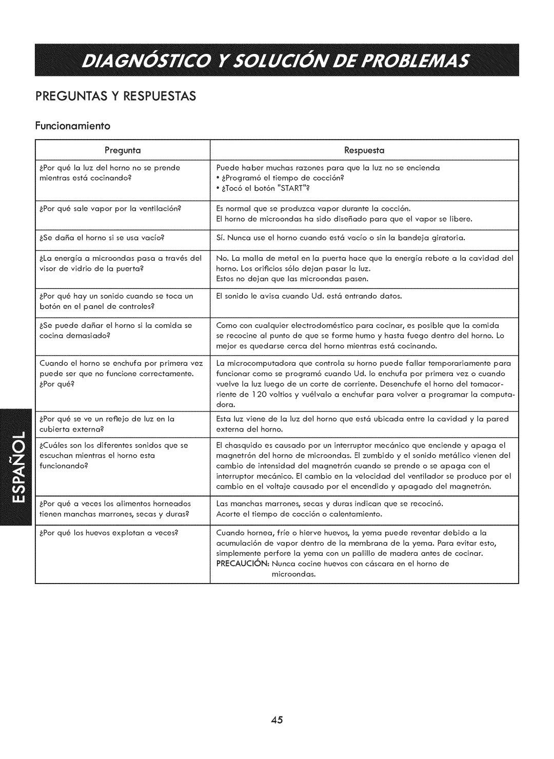 Kenmore 721. 7920 manual Preguntas Y Respuestas 