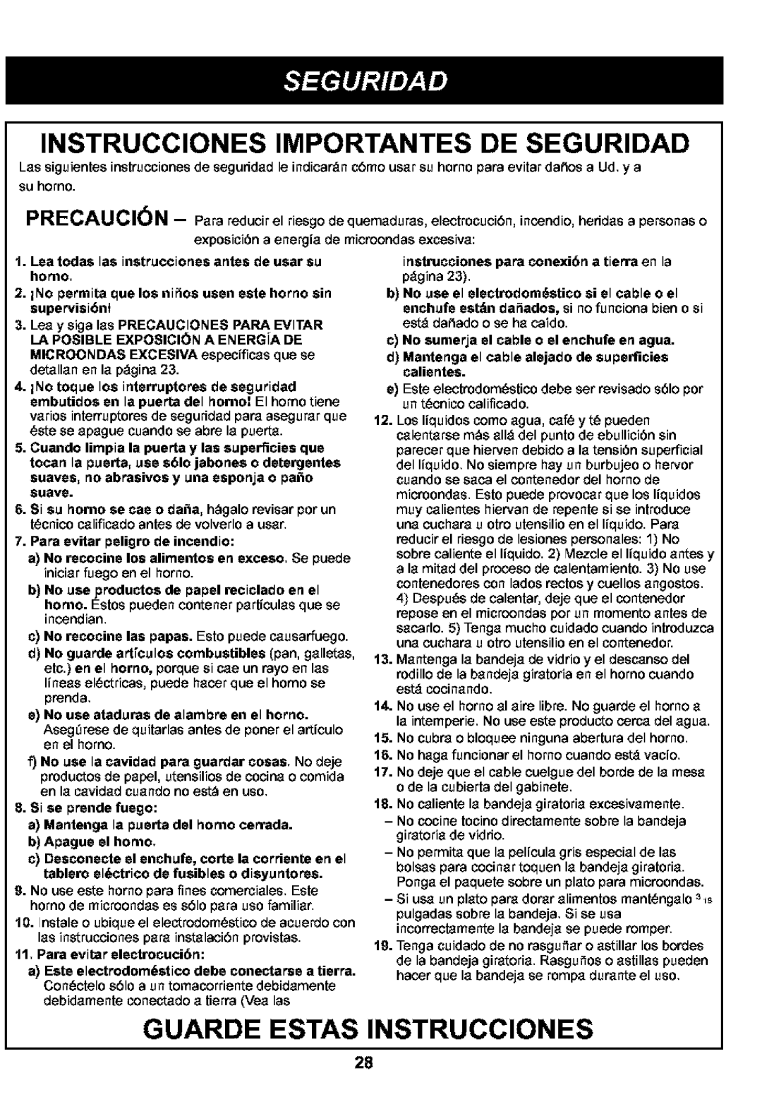 Kenmore 721.63109 manual Su homo, Lea todes las instrucciones antes de usar su, Instrucciones para conexi6n a tienra en la 