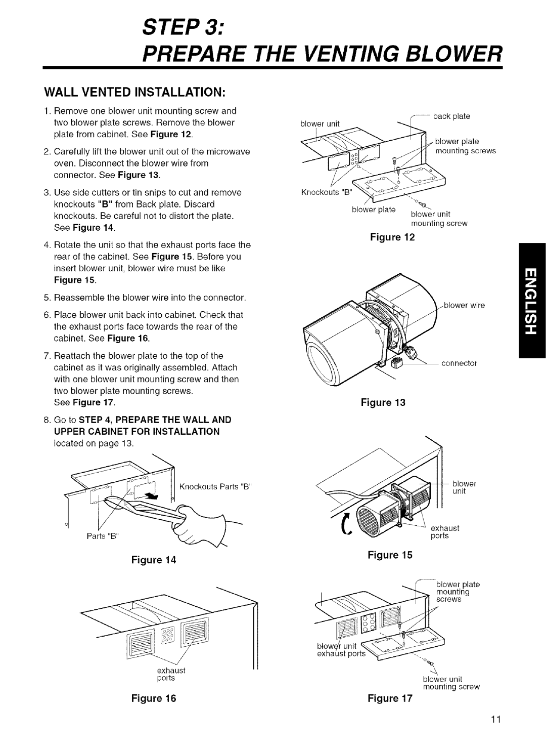 Kenmore 721.80044, 721.80049, 721.80042, 721.80043 installation instructions Wall Vented Installation 