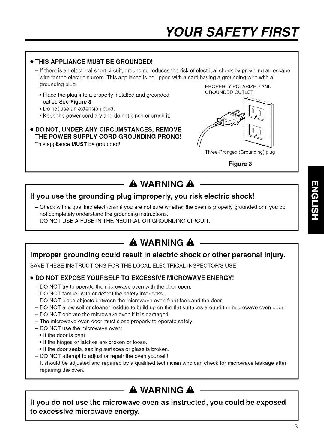 Kenmore 721.80044, 721.80049, 721.80042, 721.80043 installation instructions To excessive microwave energy 