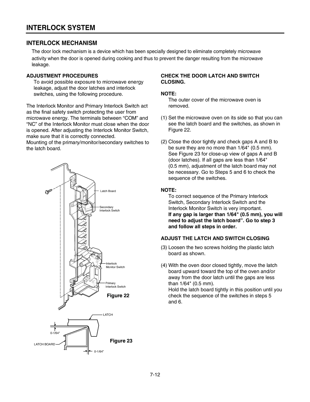 Kenmore 721.805944, 721.805934, 721.805924, 721.626434, 721.626424, 721.626494 manual Interlock System, Interlock Mechanism 