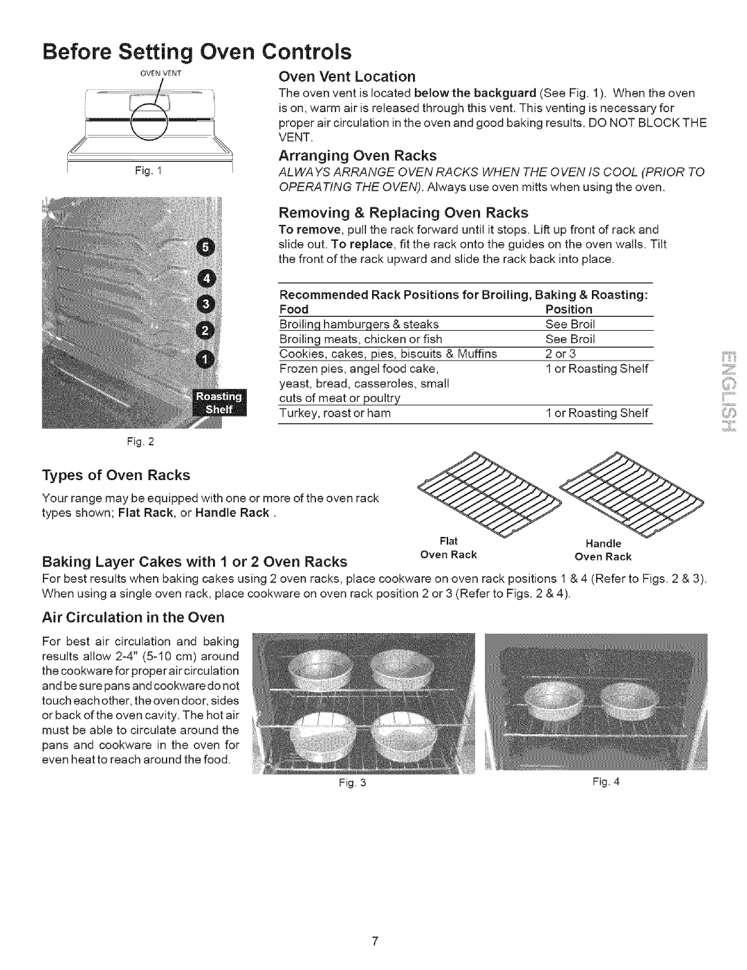 Kenmore 7861* manual Before Setting Oven Controls, Oven Vent Location, Baking Layer Cakes with 1 or 2 Oven Racks, Arranging 