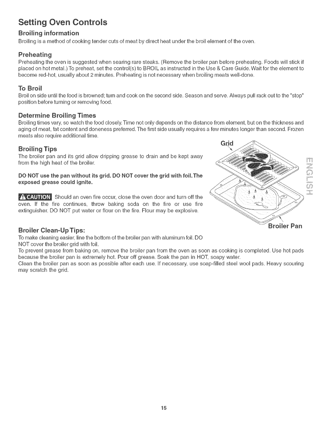 Kenmore 790. 3017 manual Broiling information, To Broil, Broiling Tips, Broier Cean-Up Tips 