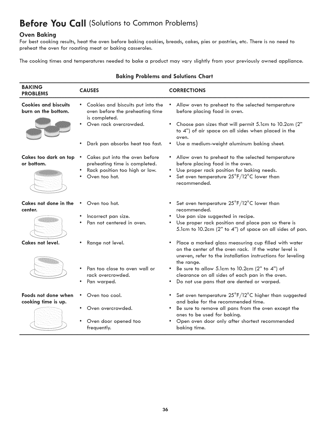 Kenmore 790-4501 manual Oven Baking 