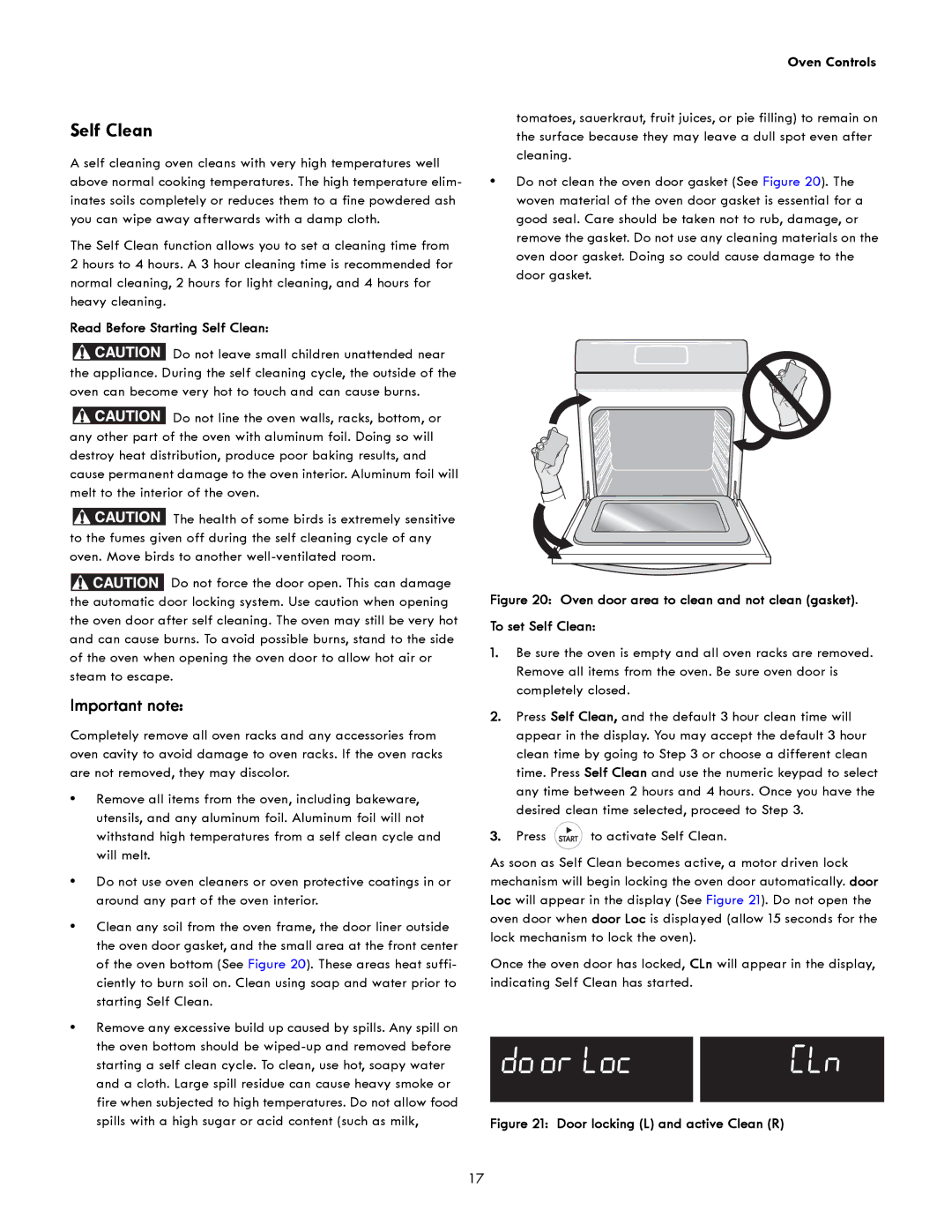 Kenmore 790-4940, 790-4942 manual Read Before Starting Self Clean, Press to activate Self Clean 