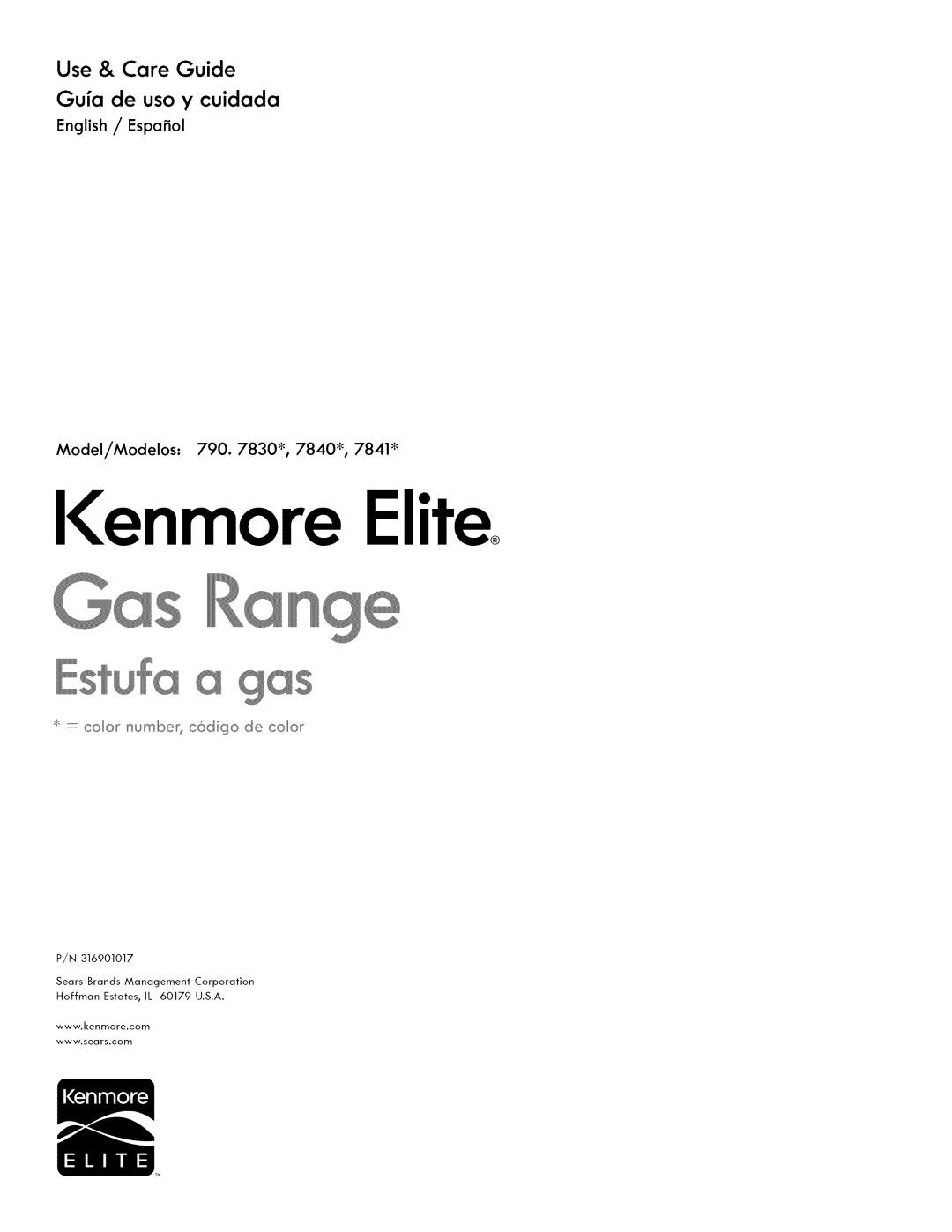 Kenmore 790. 7830, 790. 7840, 790. 7841 manual Ienmore Elite 