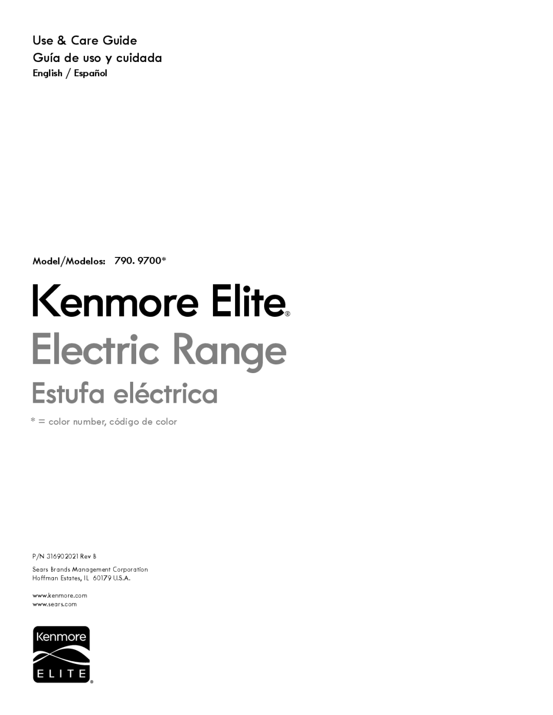 Kenmore 790 manual Kenmore Elite, Use & Care Guide Guía de uso y cuidada 