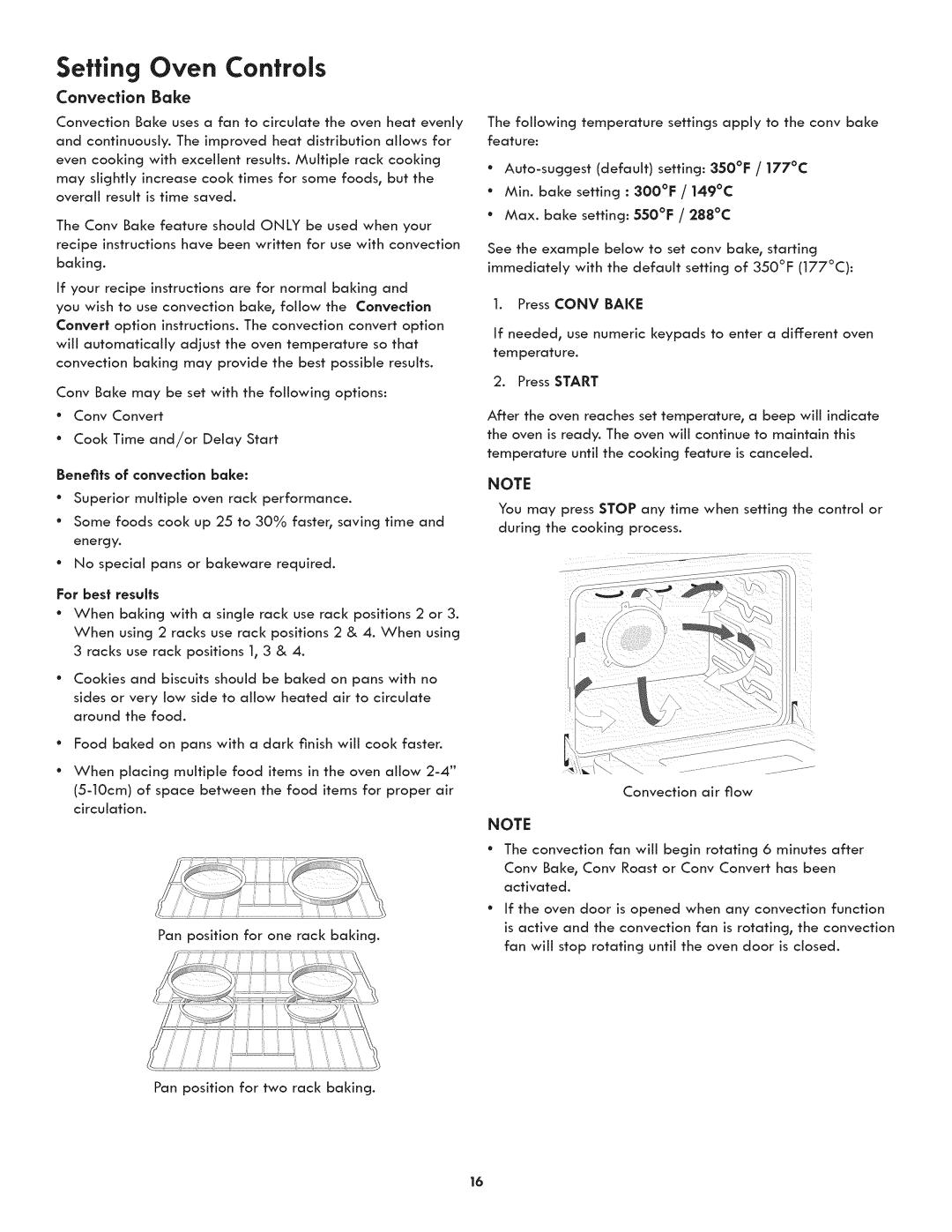 Kenmore 790.3105 manual Convection Bake, For best results 