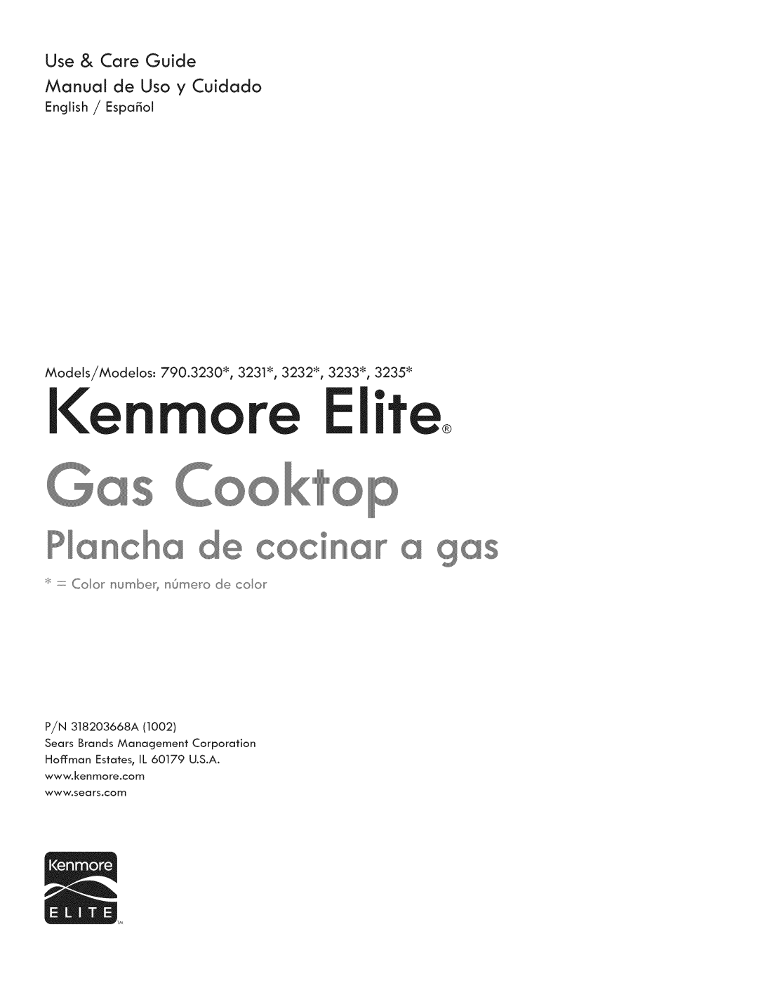 Kenmore 3233, 790.323, 3232, 3231, 3235 manual Ie Elite 