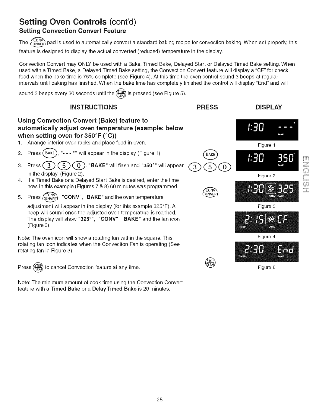 Kenmore 790.3671 manual Setting Convection Convert Feature, Instructionspress 