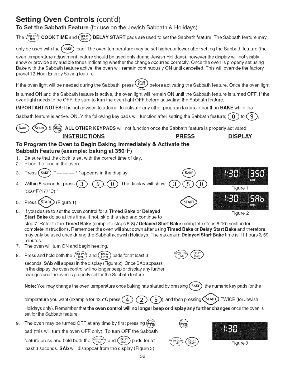 Kenmore 790.3671 manual Setting Oven, Contd 