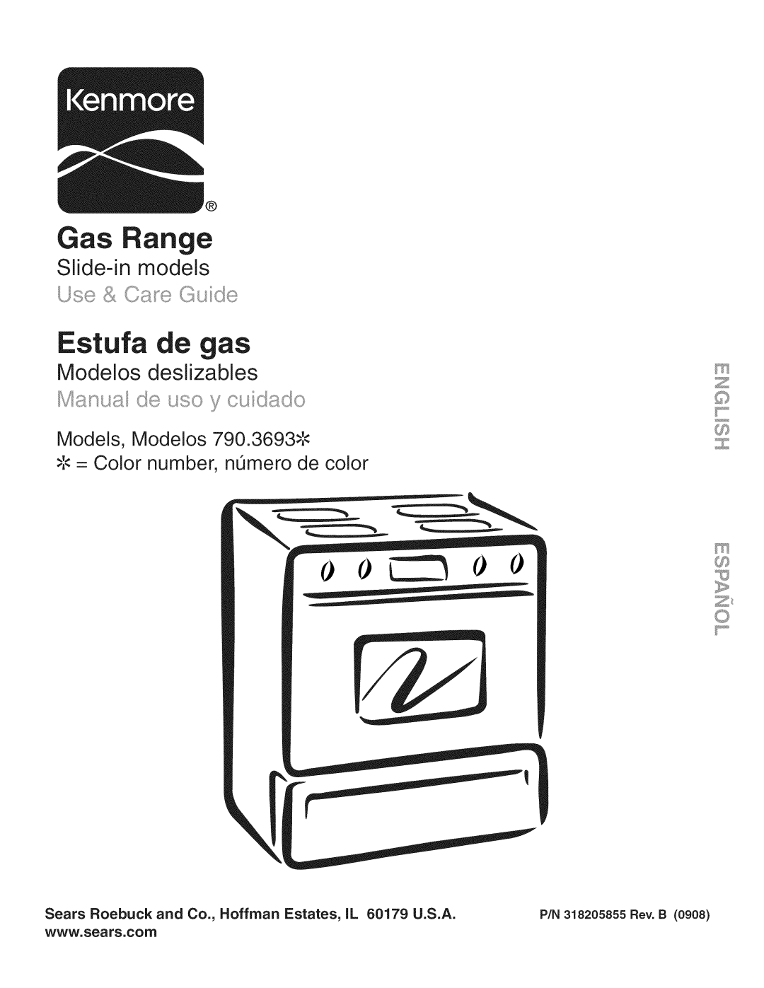 Kenmore 790.3693 manual Models, Modelos = Color number, nOmero de color 