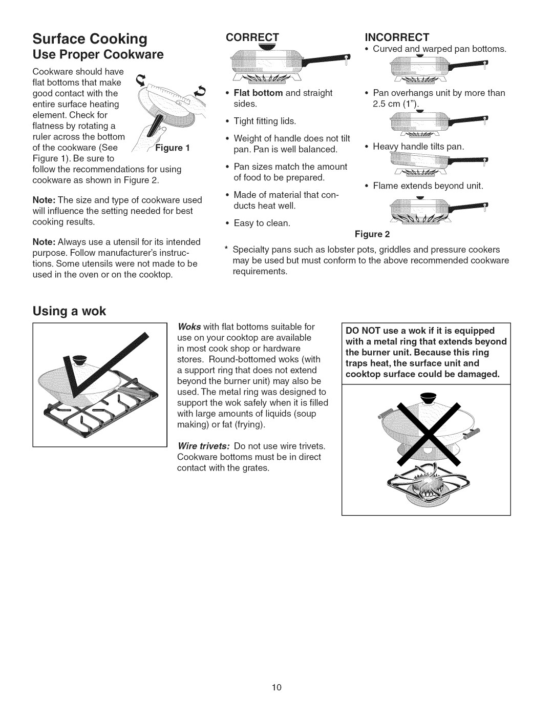 Kenmore 790.3693 manual Surface Cooking, Correctincorrect 