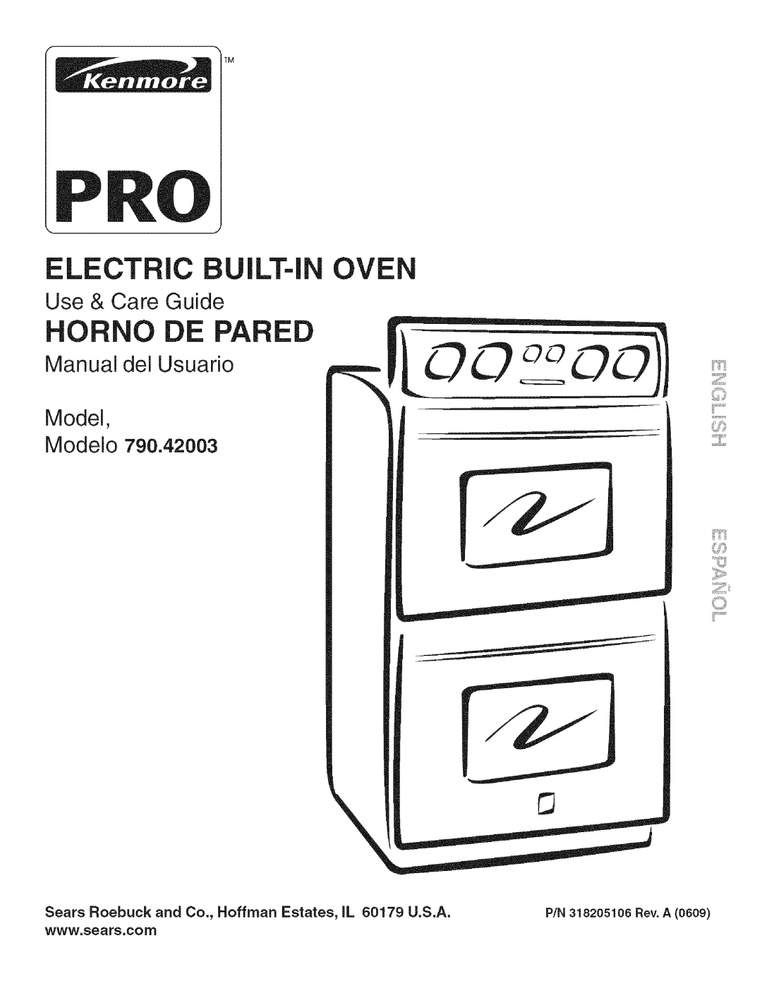 Kenmore 790.42003 manual Lectricoven, Iii Sears Roebuck and Co., Hoffman Estates, IL 60179 U.S.A 