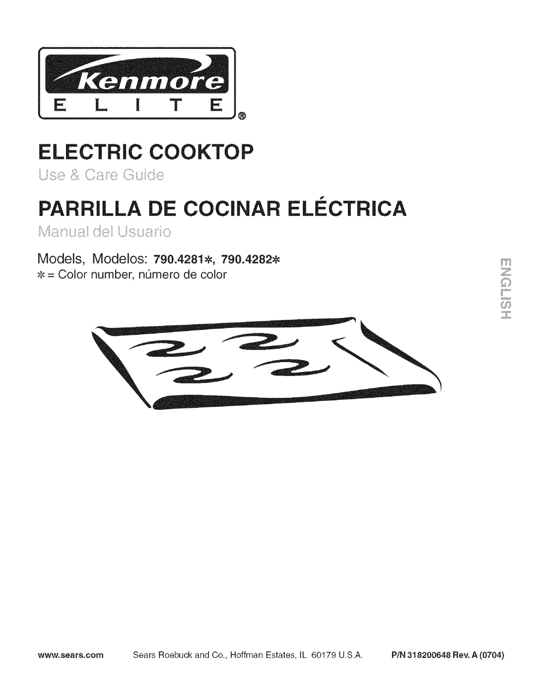 Kenmore 790.4281, 790.4282 manual Parrilla Cocinar Lectrica 