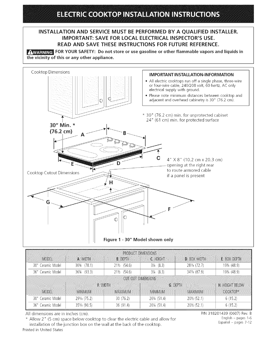 Kenmore 79044184601 manual Read and Save These iNSTRUCTiONS for Future Reference, Important INSTALLATION-IN Formation 