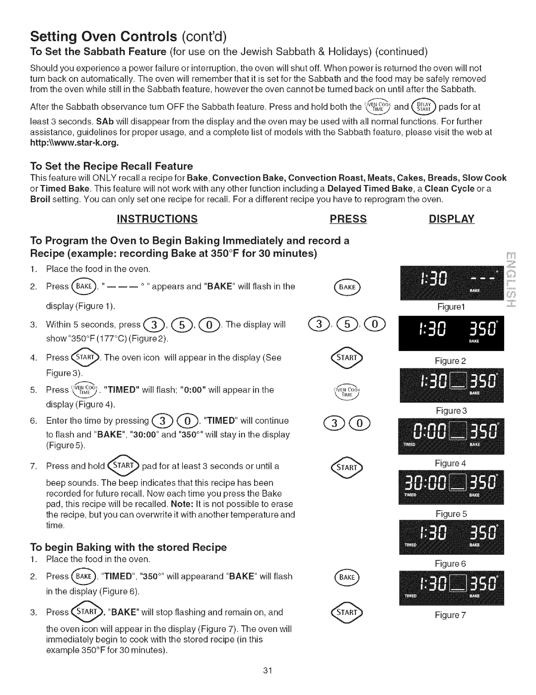 Kenmore 790.4660 manual Rib, Q,@, To begin Baking with the stored Recipe 