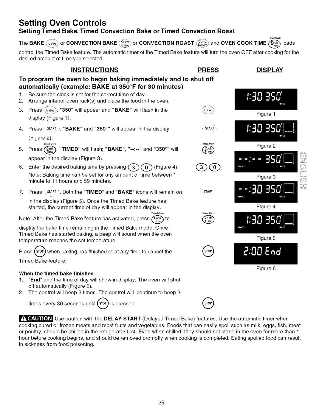 Kenmore 790.75603 manual Do,or Convect on, When the timed bake finishes 