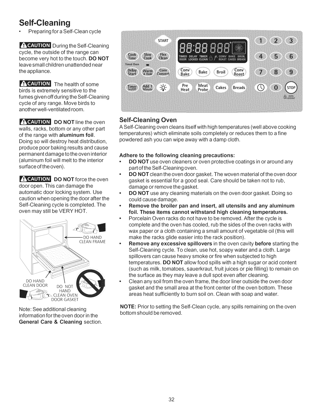 Kenmore 790.7755 manual Self=Cleaning, Self-Cleaning Oven 