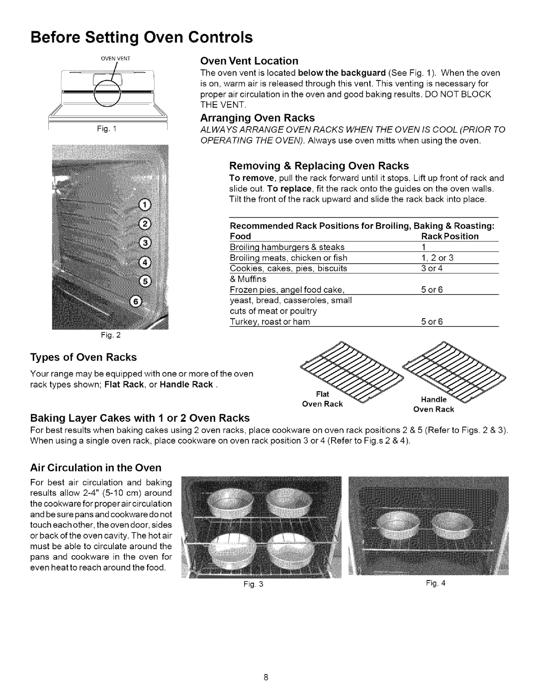 Kenmore 790.7868, 790.7871, 790.7869, 790.7867, 790.7876, 790.7873, 790.7872 manual Before Setting Oven Controls 