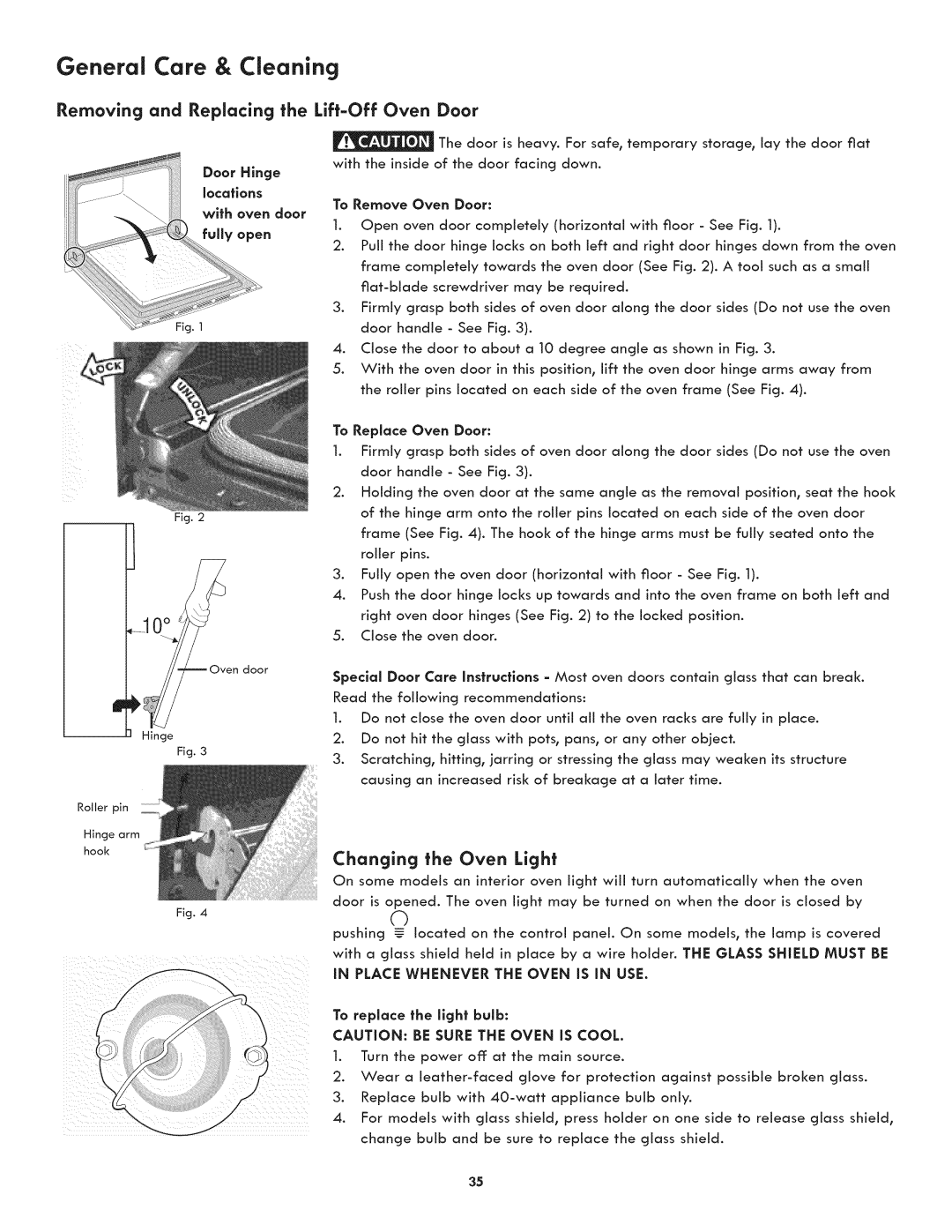 Kenmore 790.7890, 790.7892 manual Changing, An interior oven, To replace the light bulb 