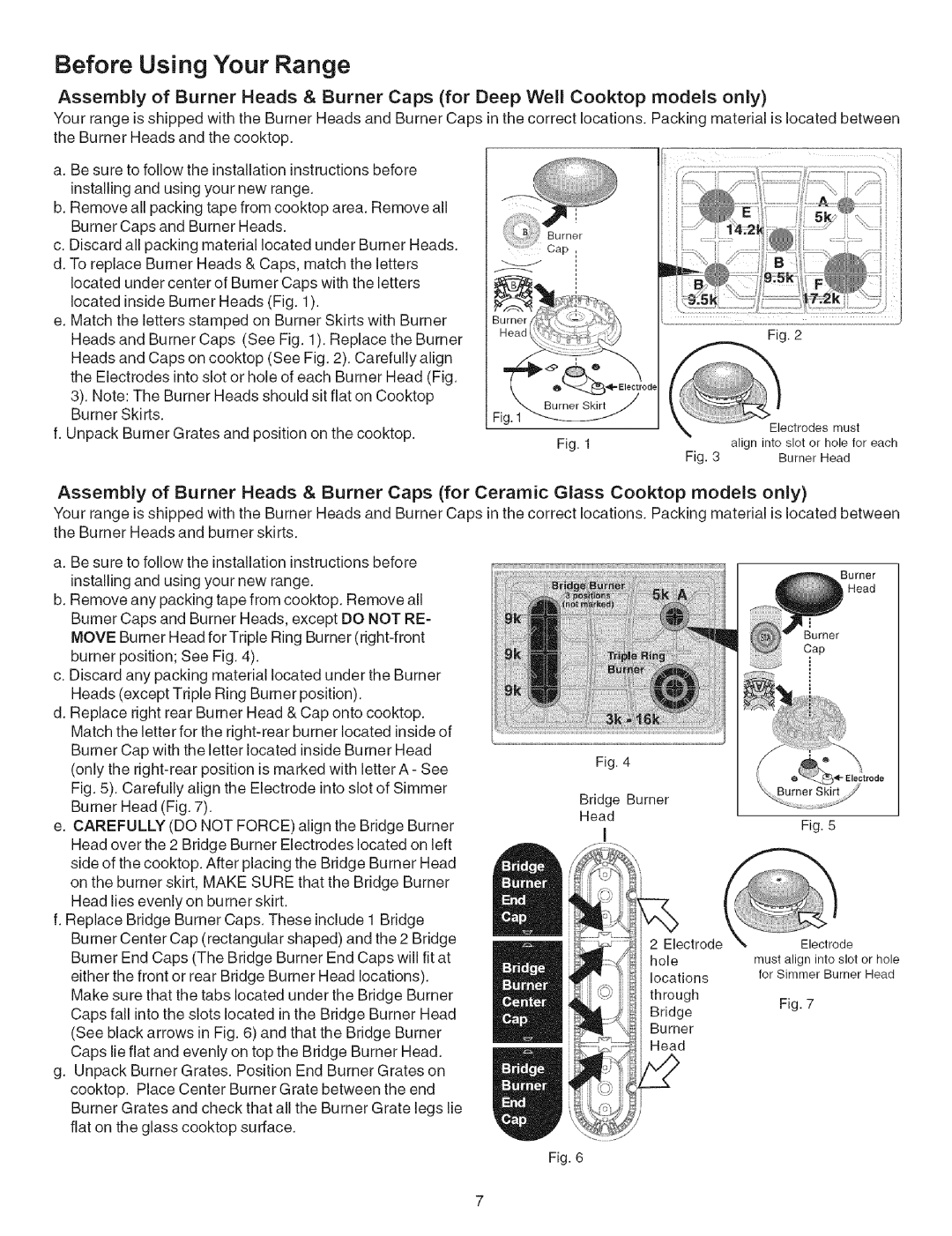 Kenmore 790.7942, 790.7944 manual Before Using Your Range 