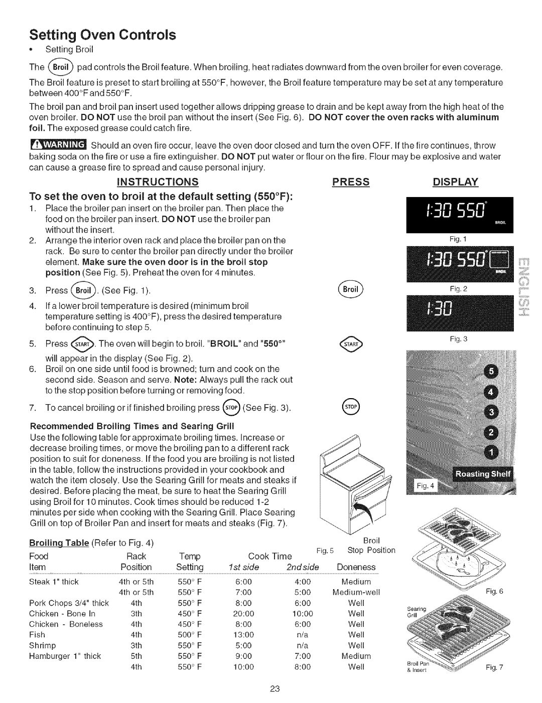Kenmore 790.7946 manual Setting Oven Controls, Instructions, Press, Display, Make sure the oven 