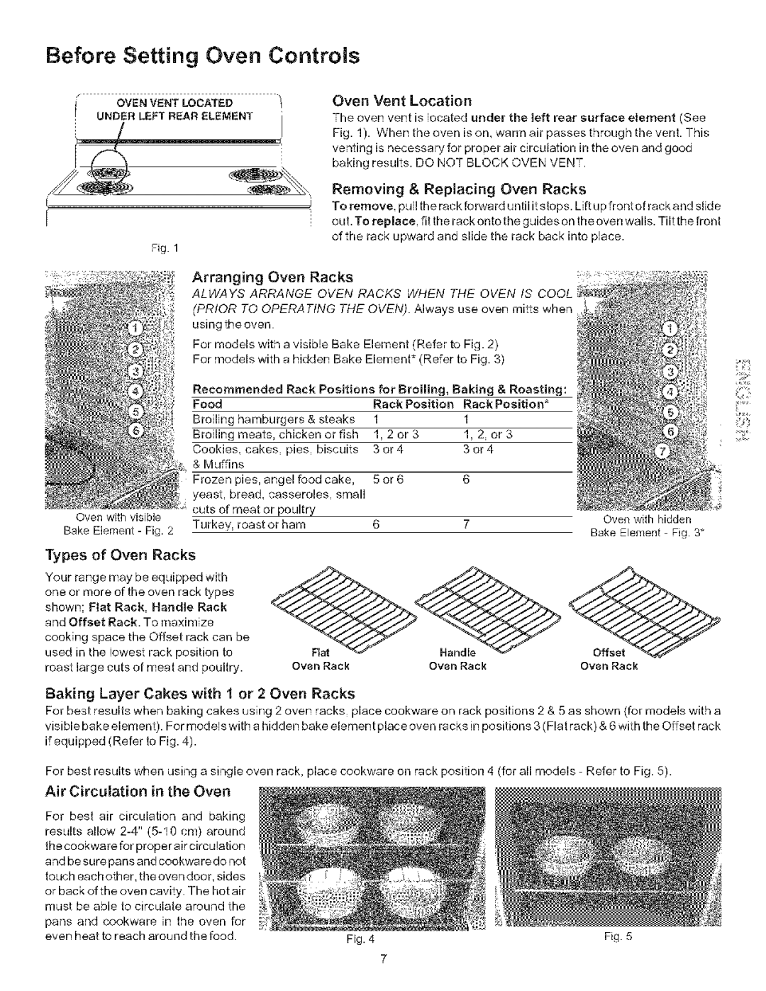 Kenmore 790.9403, 790.9402 manual Before Setting Oven Controls 