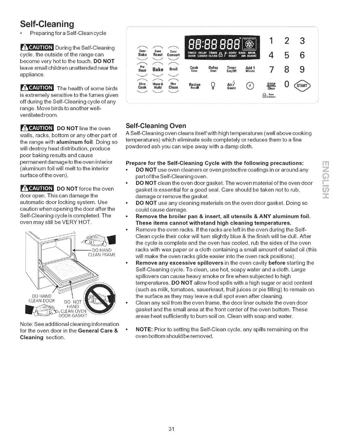 Kenmore 790.9446 manual Self=Cleaning, Self-Cleaning Oven 