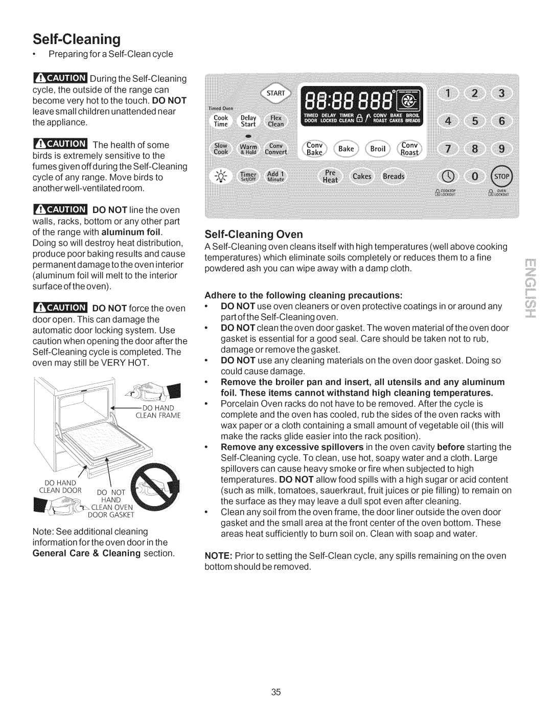 Kenmore 790.9662 manual Self=Cleaning, Self-Cleaning Oven 