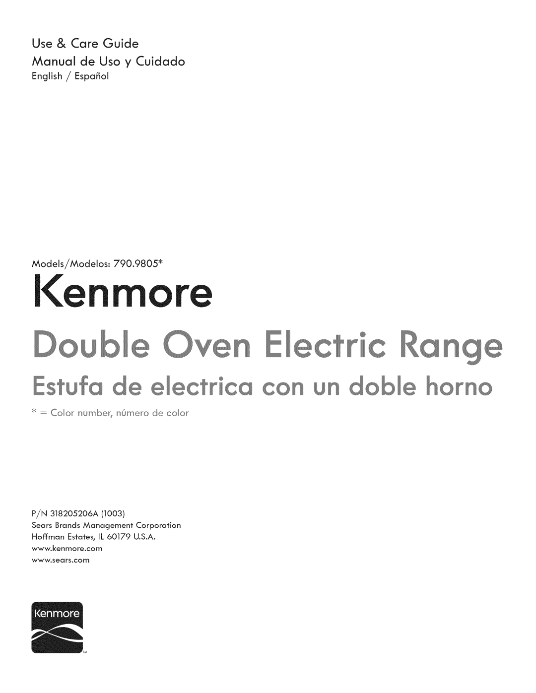 Kenmore 790.9805 manual Orno 