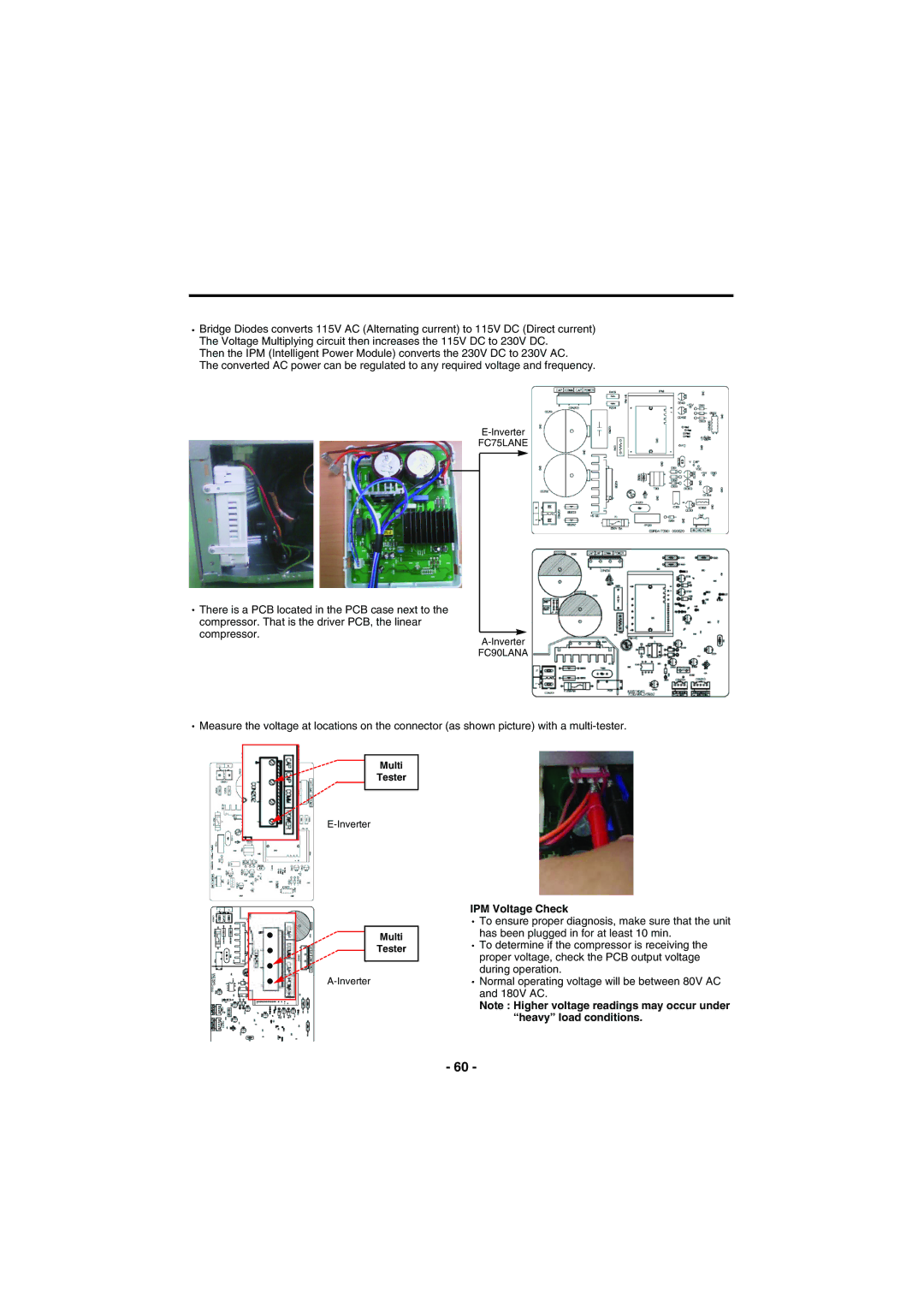 Kenmore 795-71022.010 service manual IPM Voltage Check, Multi Tester 