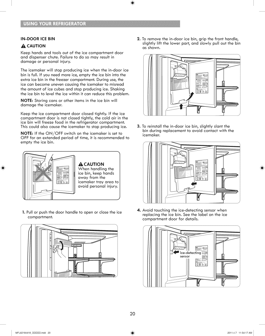 Kenmore 795.7109 manual MFL62184418 DDDDD.Jndd 2011.4.7 115417 AM 