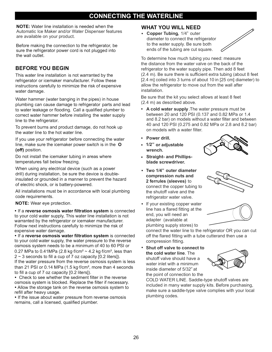 Kenmore 795.7130-K manual Before YOU Begin, What YOU will Need, Power drill 