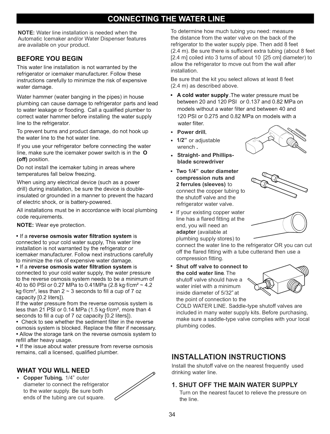 Kenmore 795.7809, 795.7900, 795.6900, 795.6827, 795.7827, 795.76200 manual Before YOU Begin, Power drill 