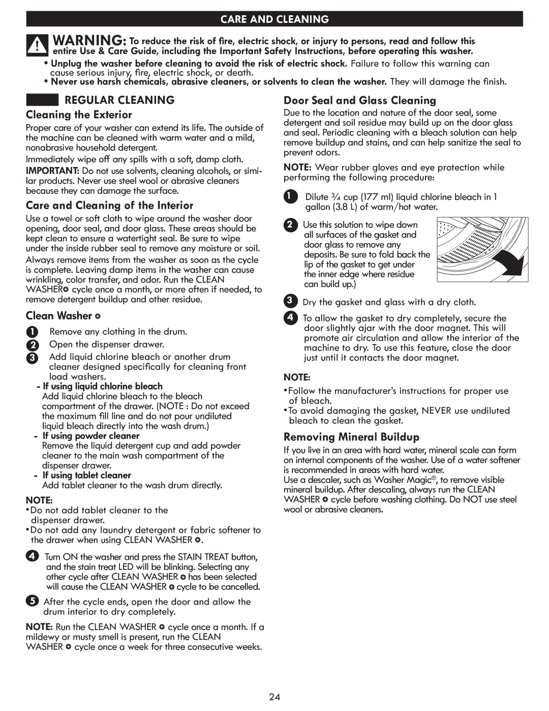 Kenmore 796.4172# manual Regular Cleaning 