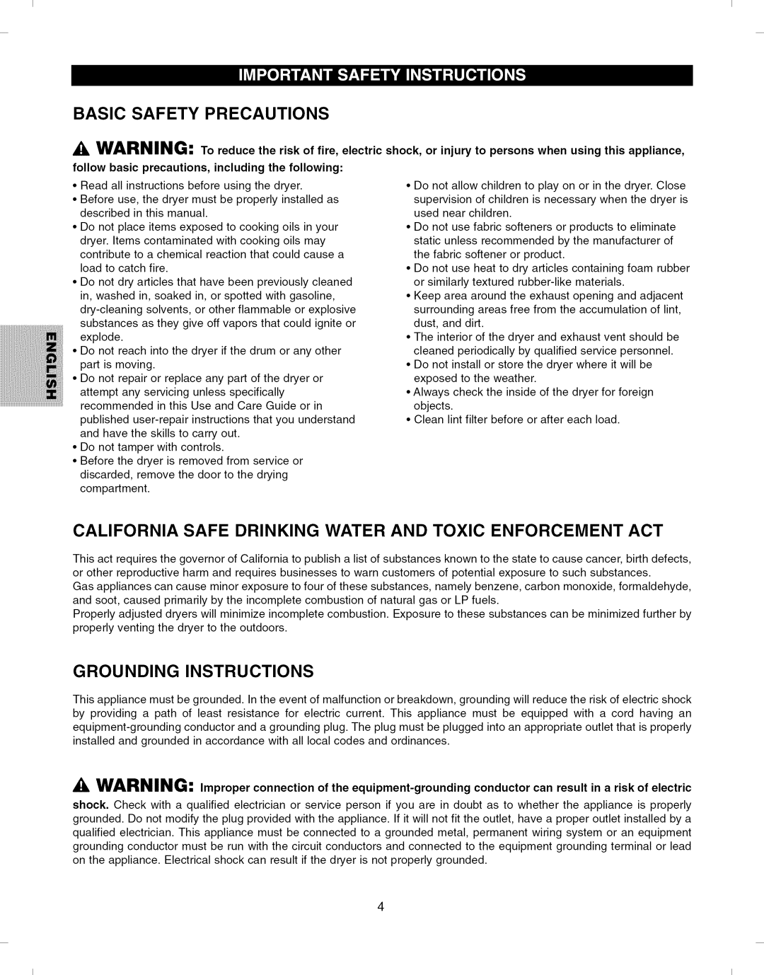 Kenmore 796.8051 manual Basic Safety Precautions, Follow basic precautions, including the following 