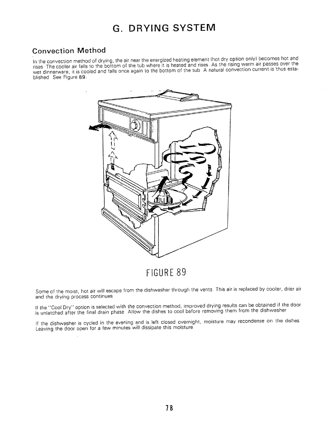 Kenmore 808353 manual Drying System, Convection Method 