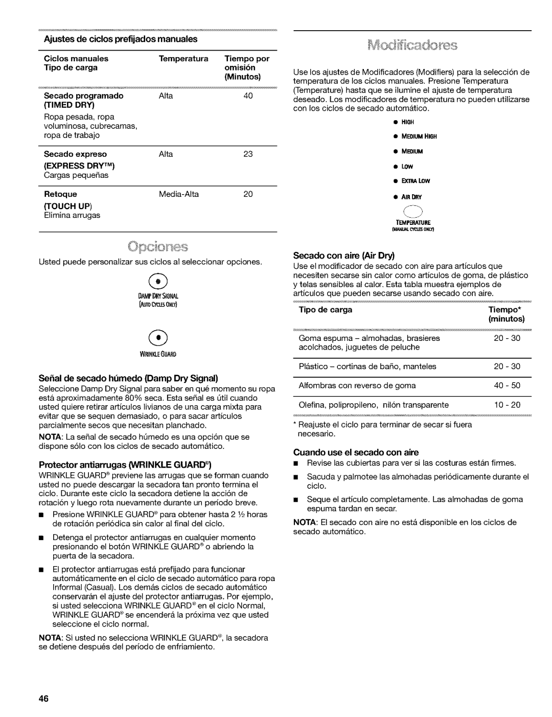 Kenmore 8519319A manual Wrinkleguard 