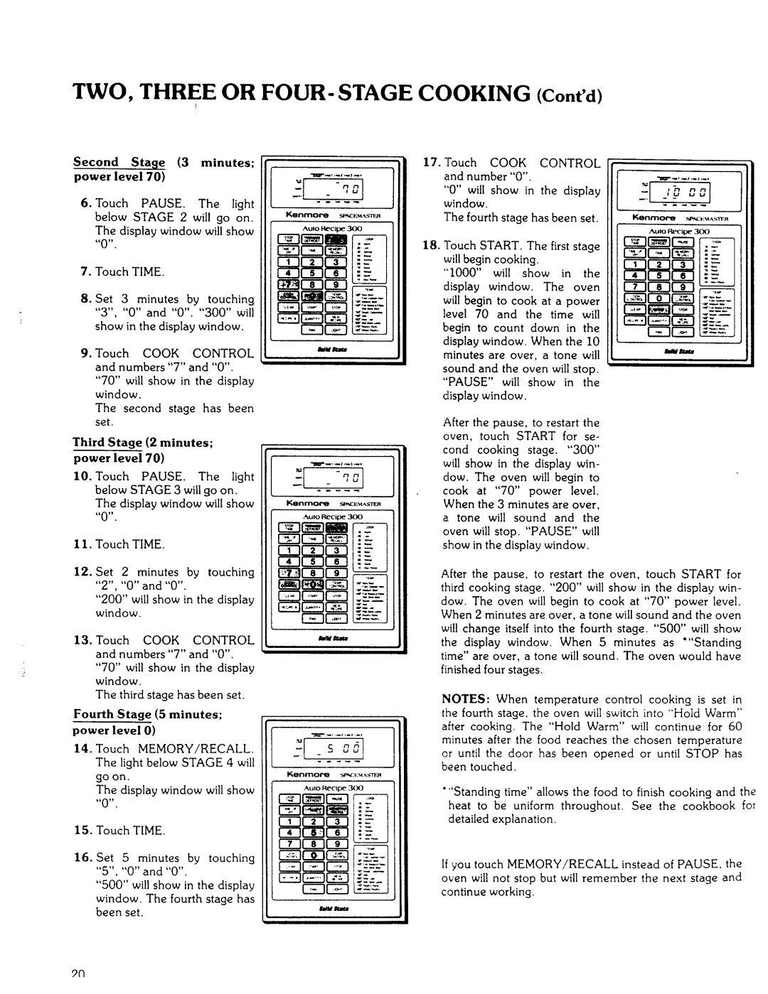 Kenmore 85941 manual TWO, Three or FOUR-STAGE 