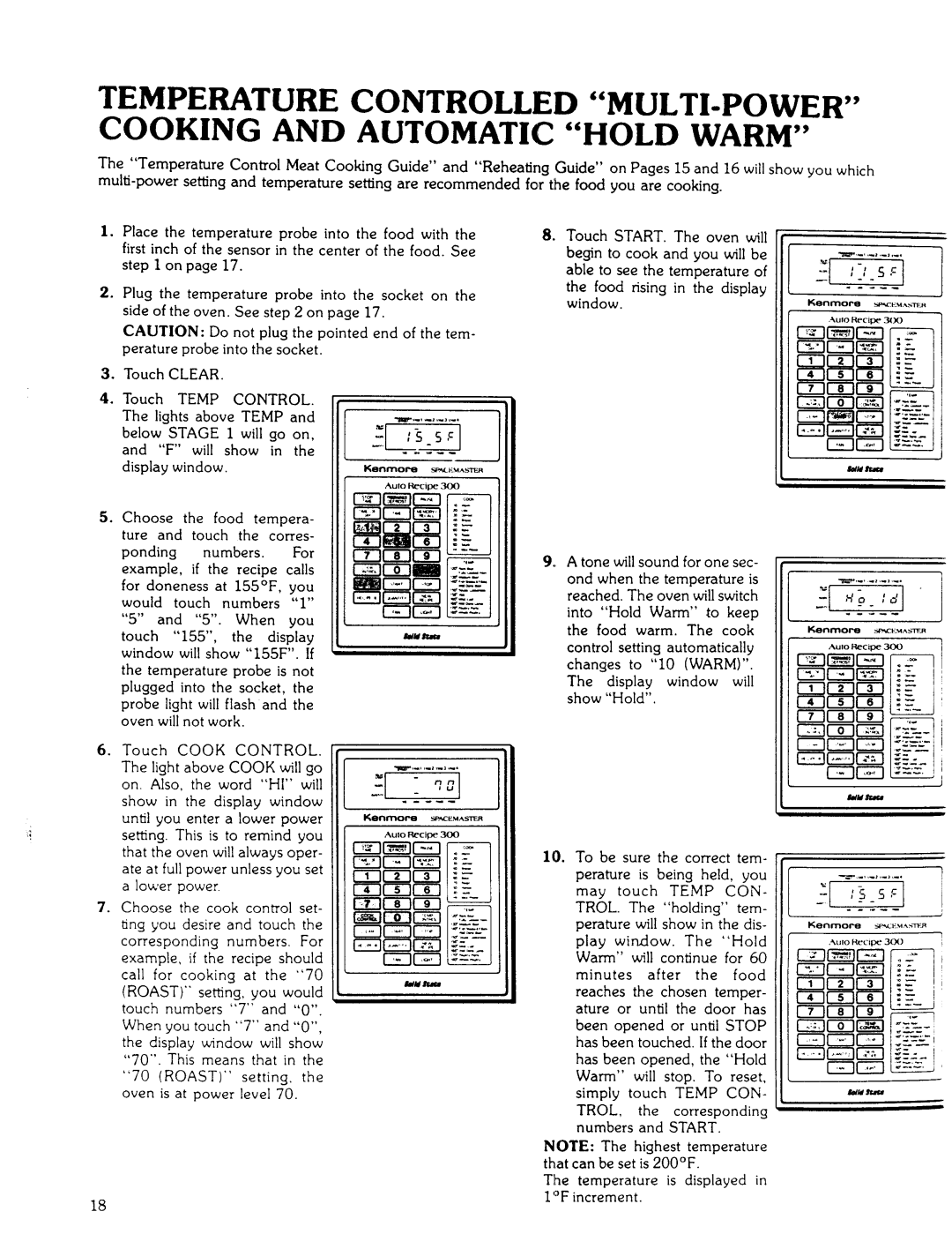 Kenmore 85941 manual Start, 14 p!.-,,,416 