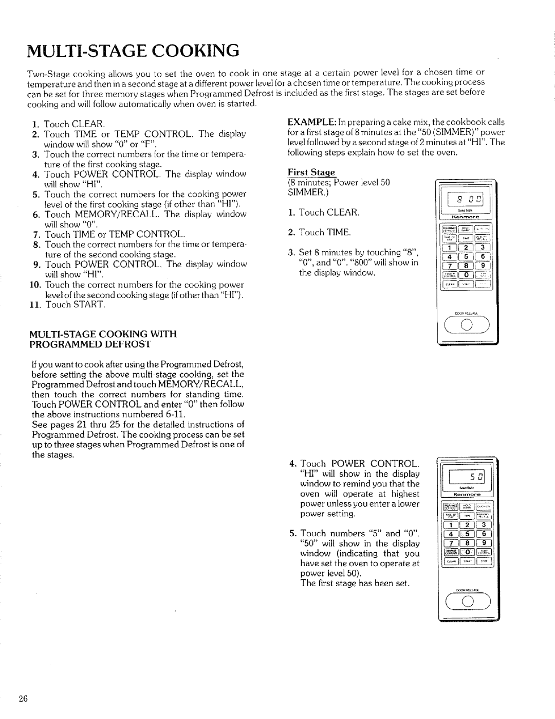 Kenmore 88329 manual Ezy, Programmed Defrost 