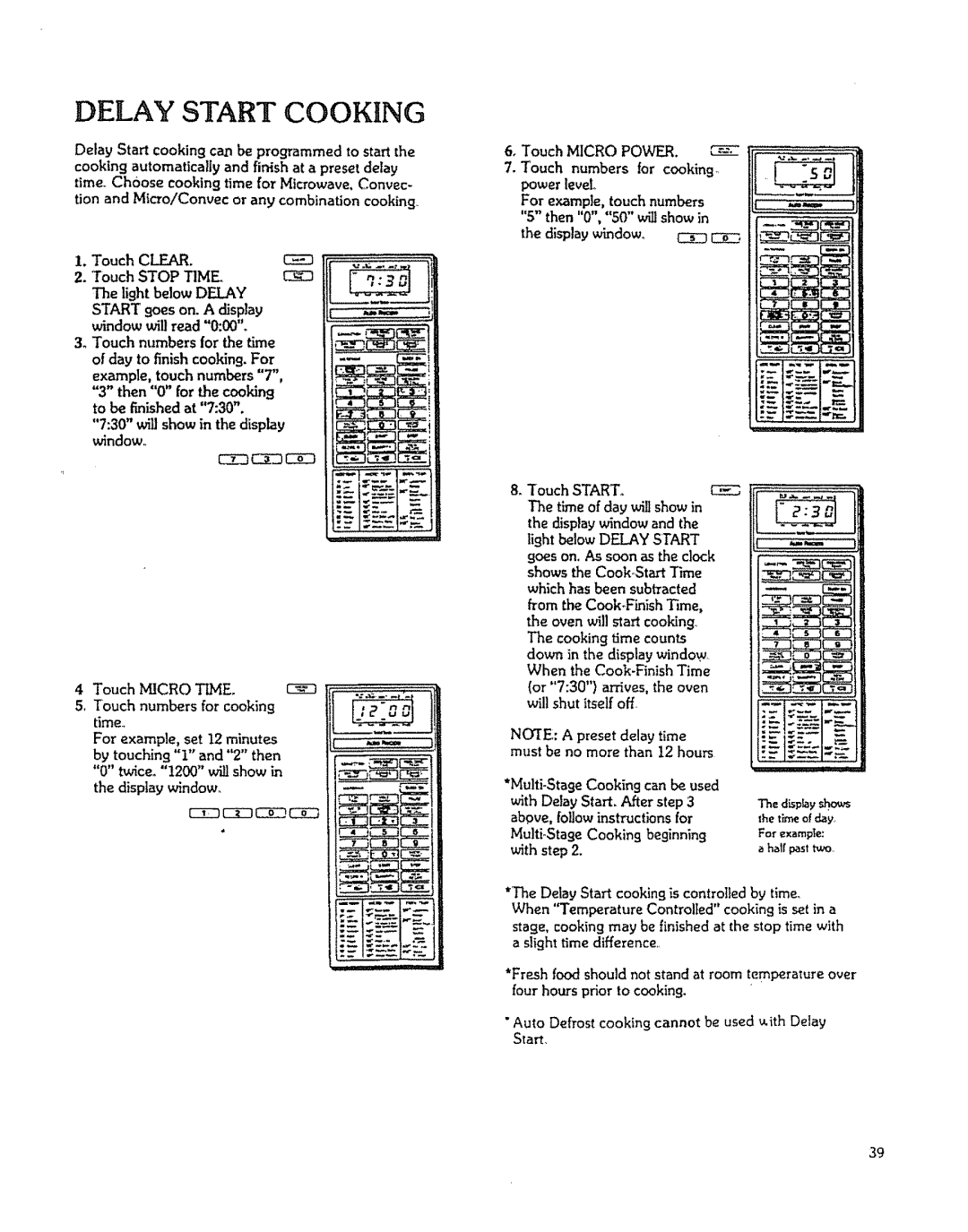 Kenmore 88963 manual Cooking time counts, When the Cook-FinishTime, Above, followinstructionsfor 