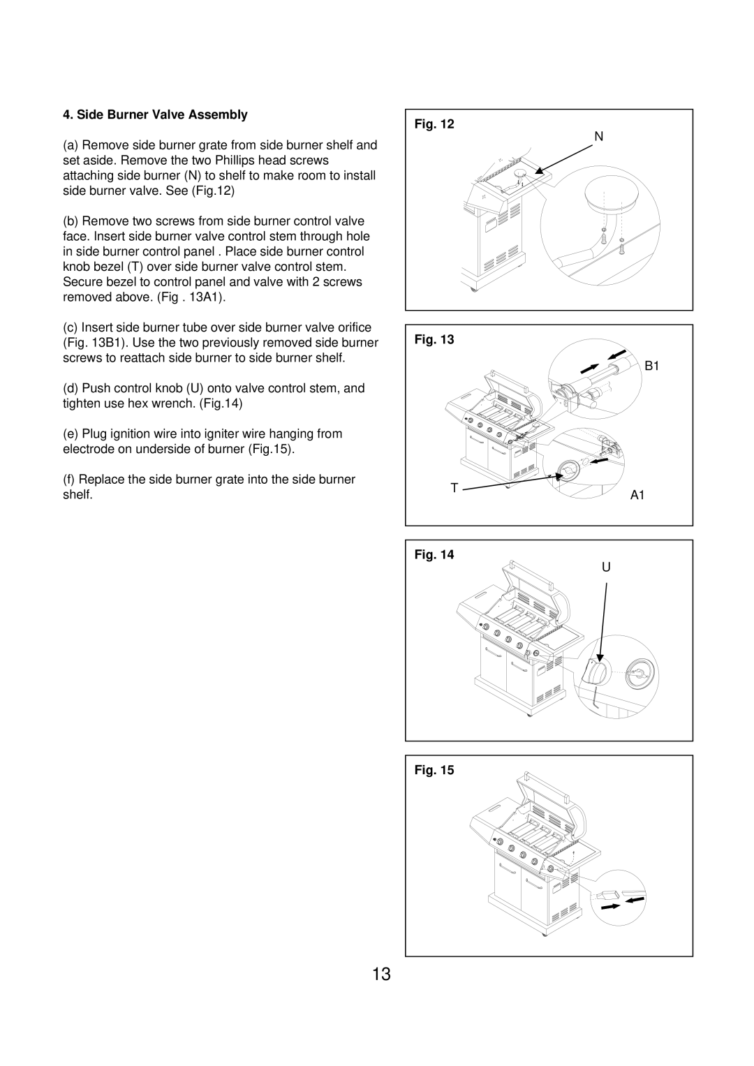 Kenmore 90109 manual Side Burner Valve Assembly 