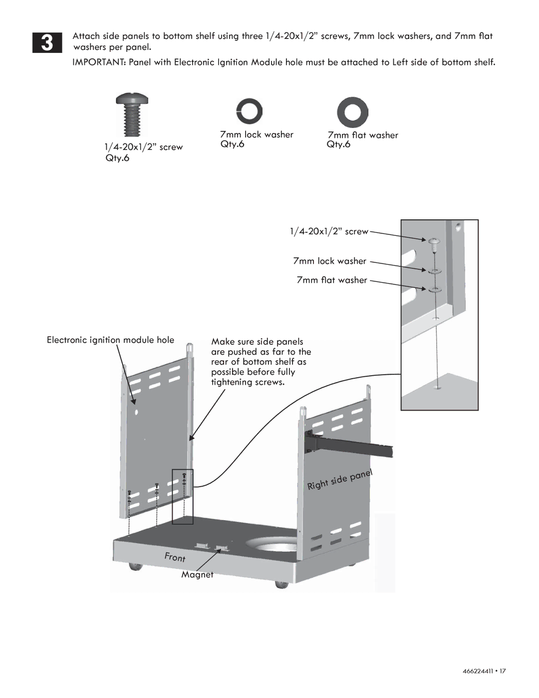 Kenmore 90113 manual Possible before fully, Tightening screws, Right, Panel, Magnet 